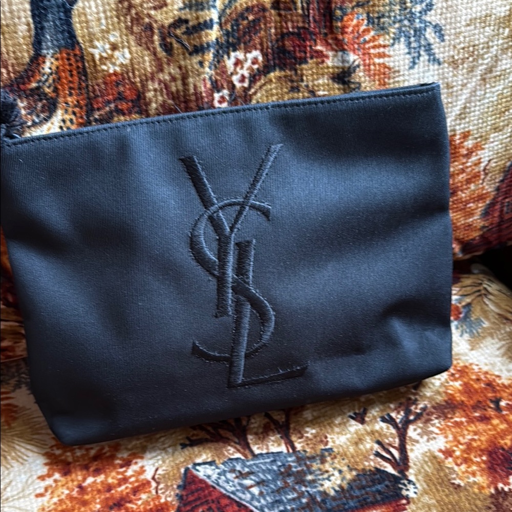 Yves Saint Laurent Black Toiletry Bag Sleek Design